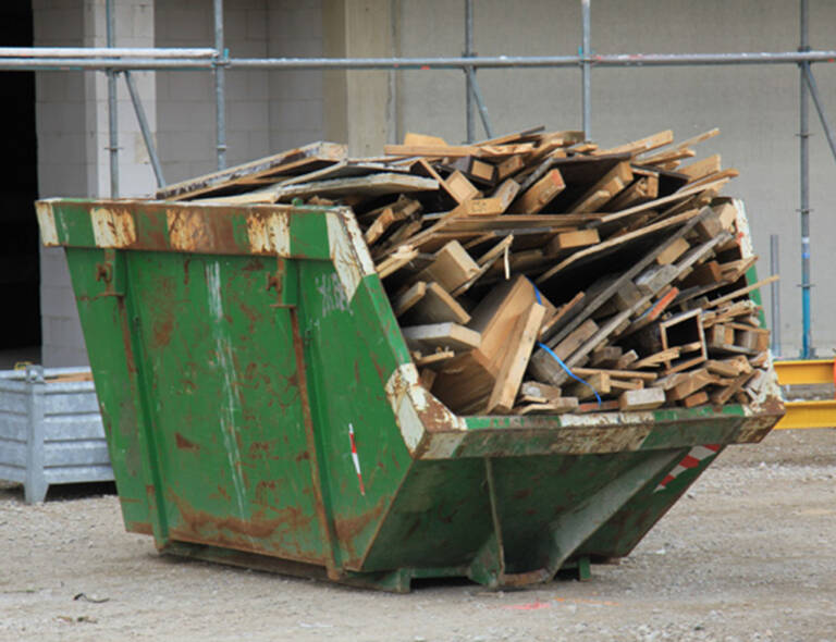 location de container déchets bois